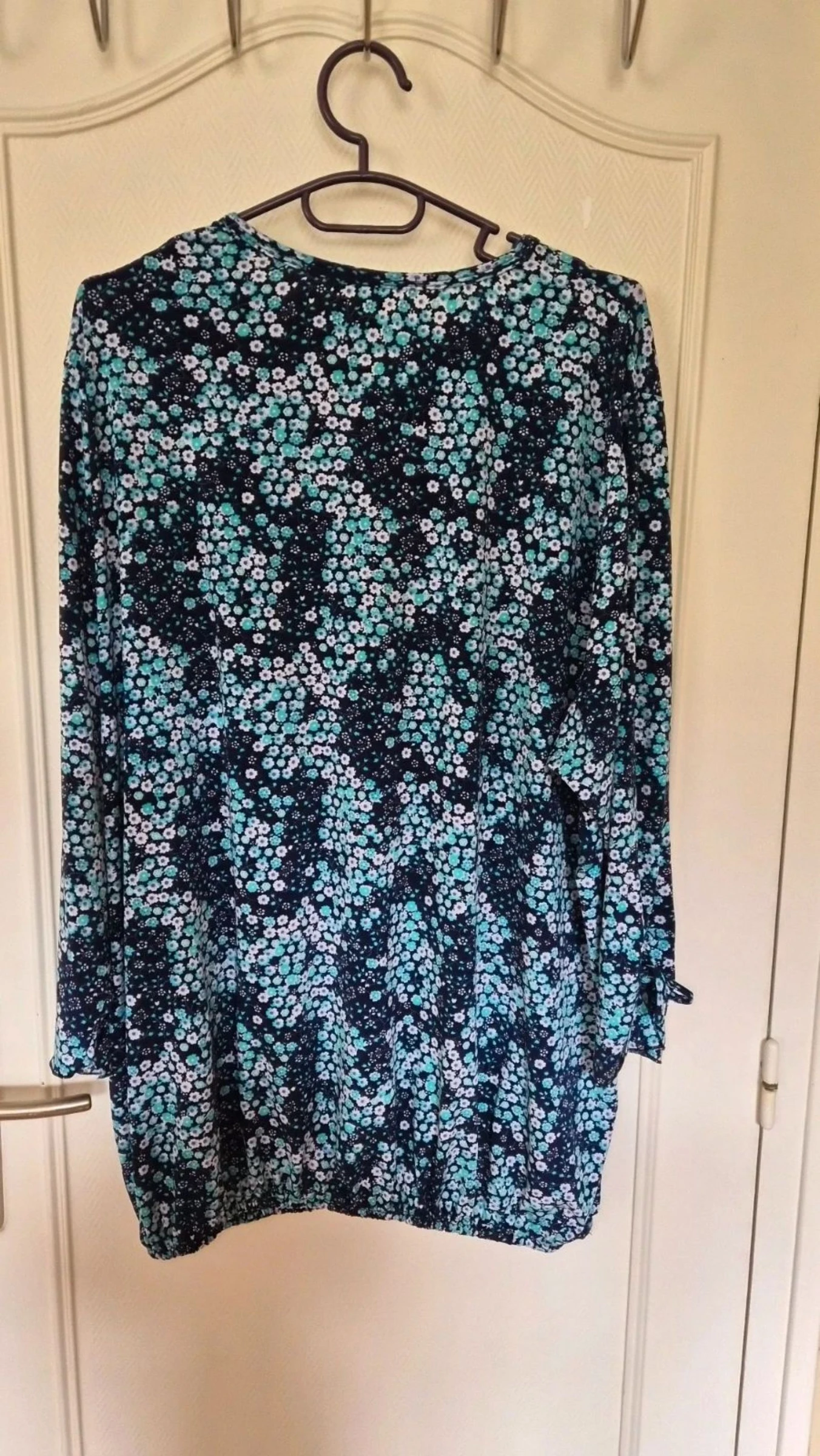 Blusa/Túnica de verão fluida feminina tamanho 48/50 Feito na França – photo 2